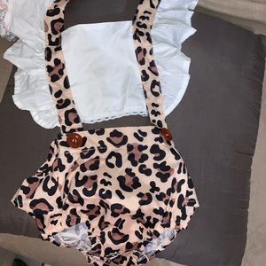 BabyGirl Cheetah Romper